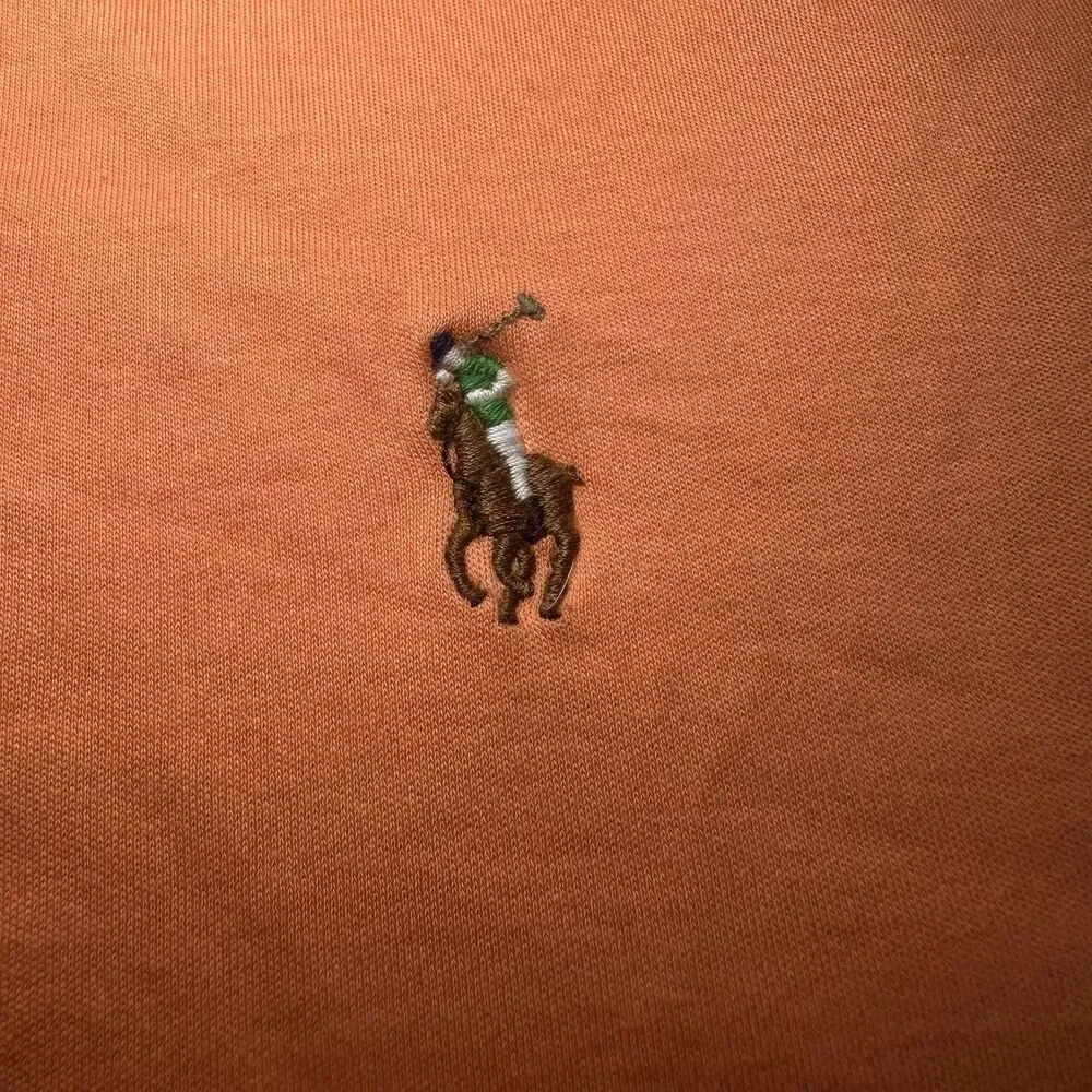 Polo by Ralph Lauren Polo Shirt Men's Size Large Orang with Flesh Pony Normcore